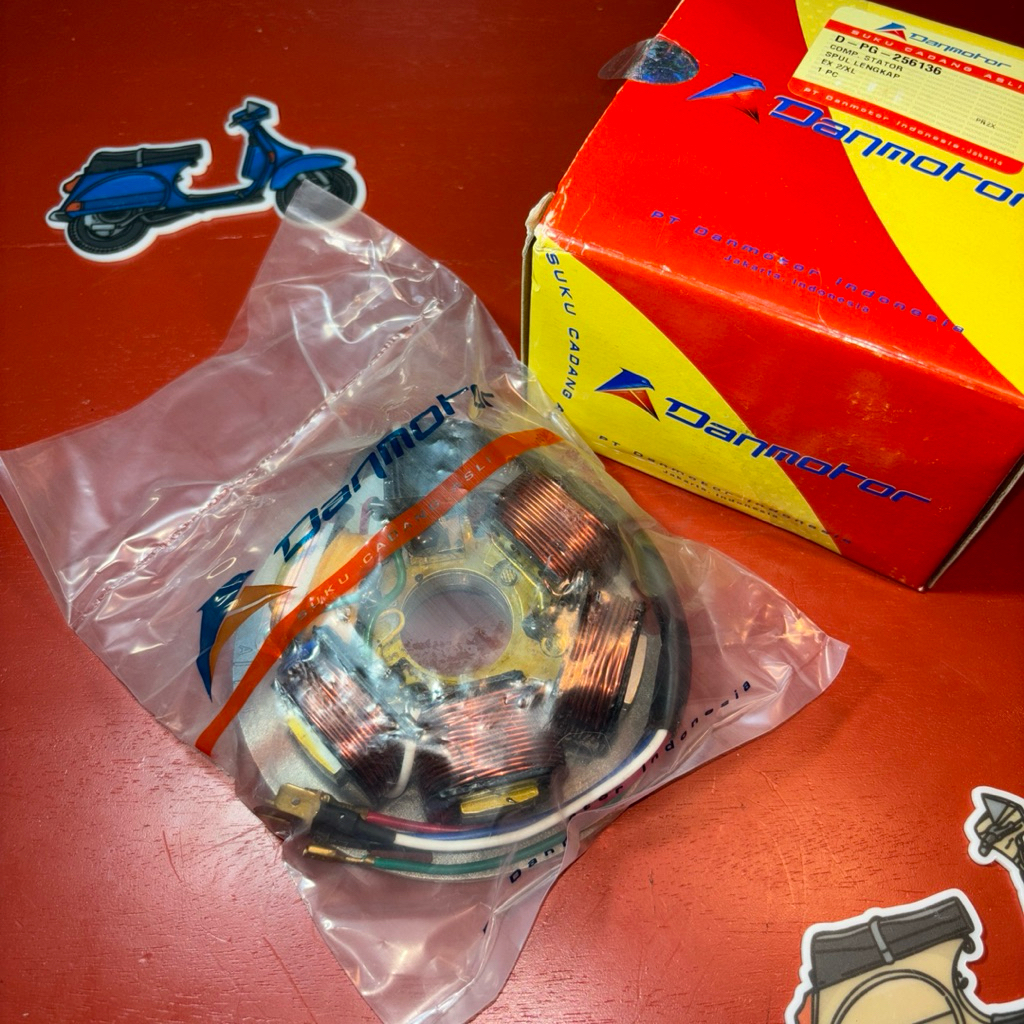 SPUL SET CDI Komplit Vespa PXE EXCEL Original Danmotor