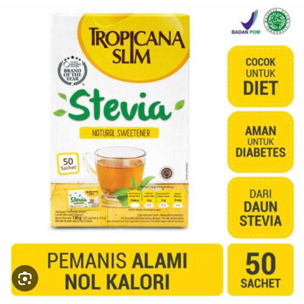 

TropicanaSlim stevia 50s