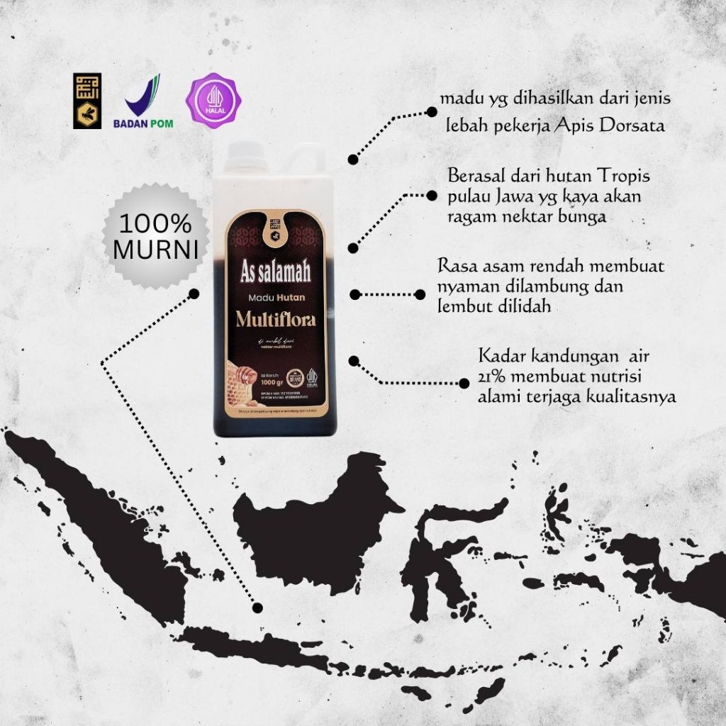 

Madu Hutan Multiflora As Salamah 1 kg