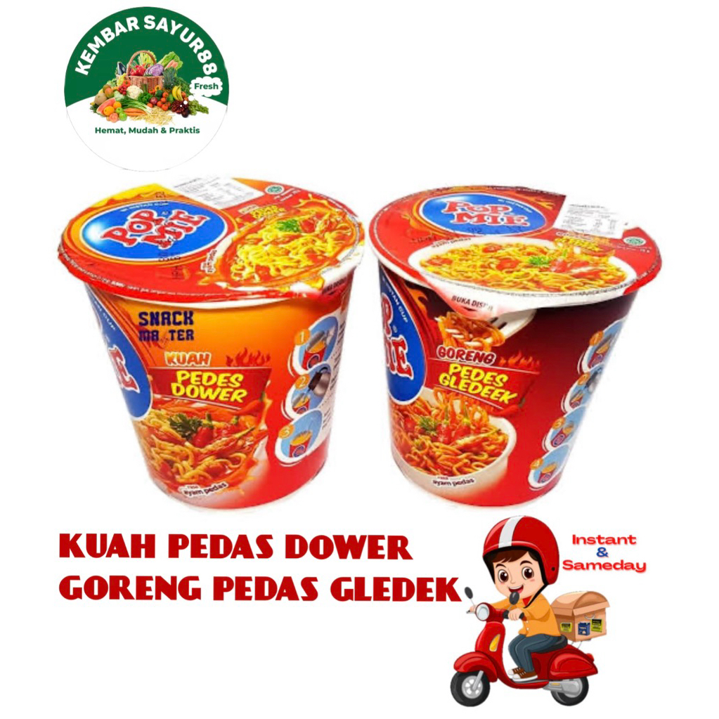 

Pop Mie KUAH DOWER & GORENG GLEDEK - Kembarsayur88