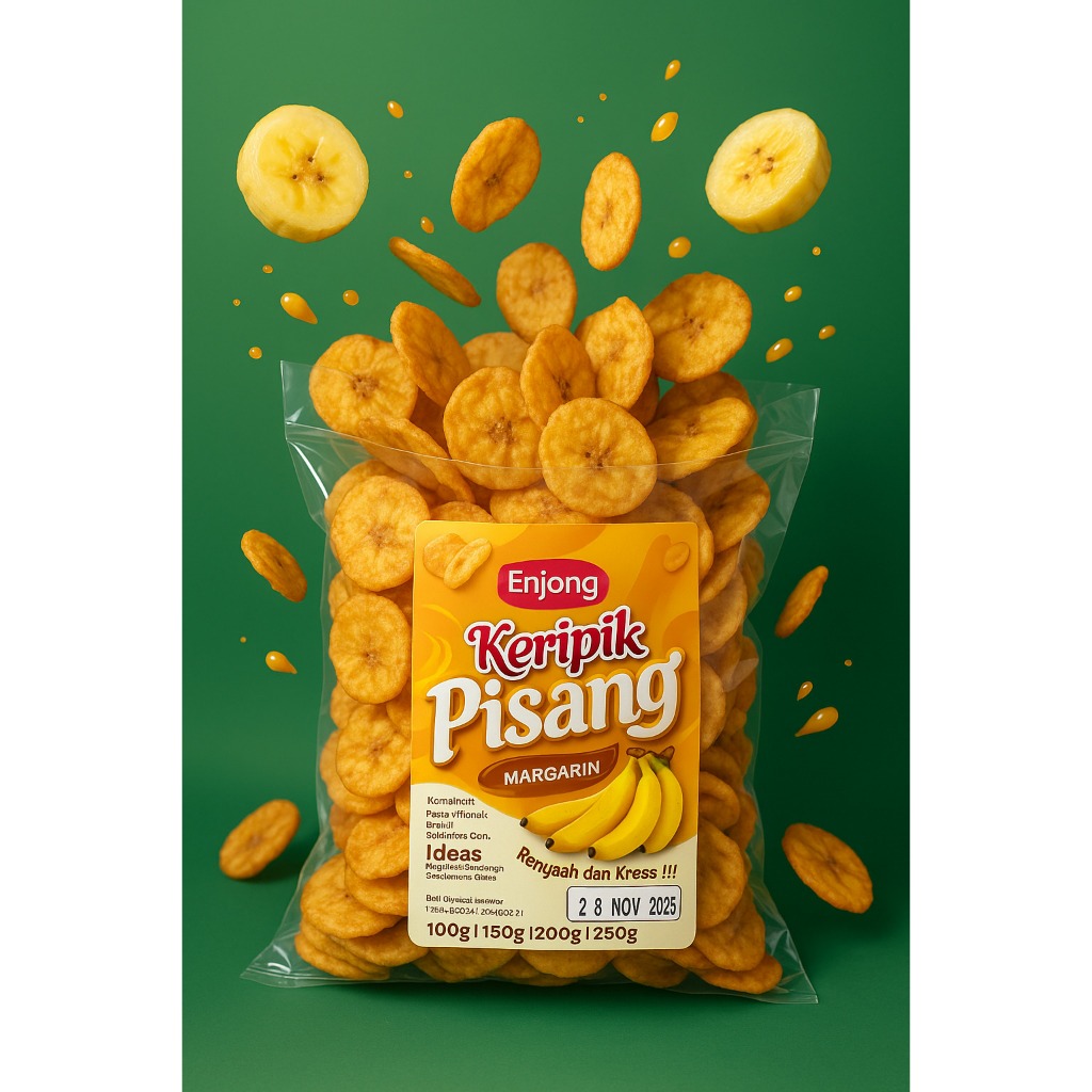 

Keripik Pisang Enjong 500gr Khas Banyuwangi