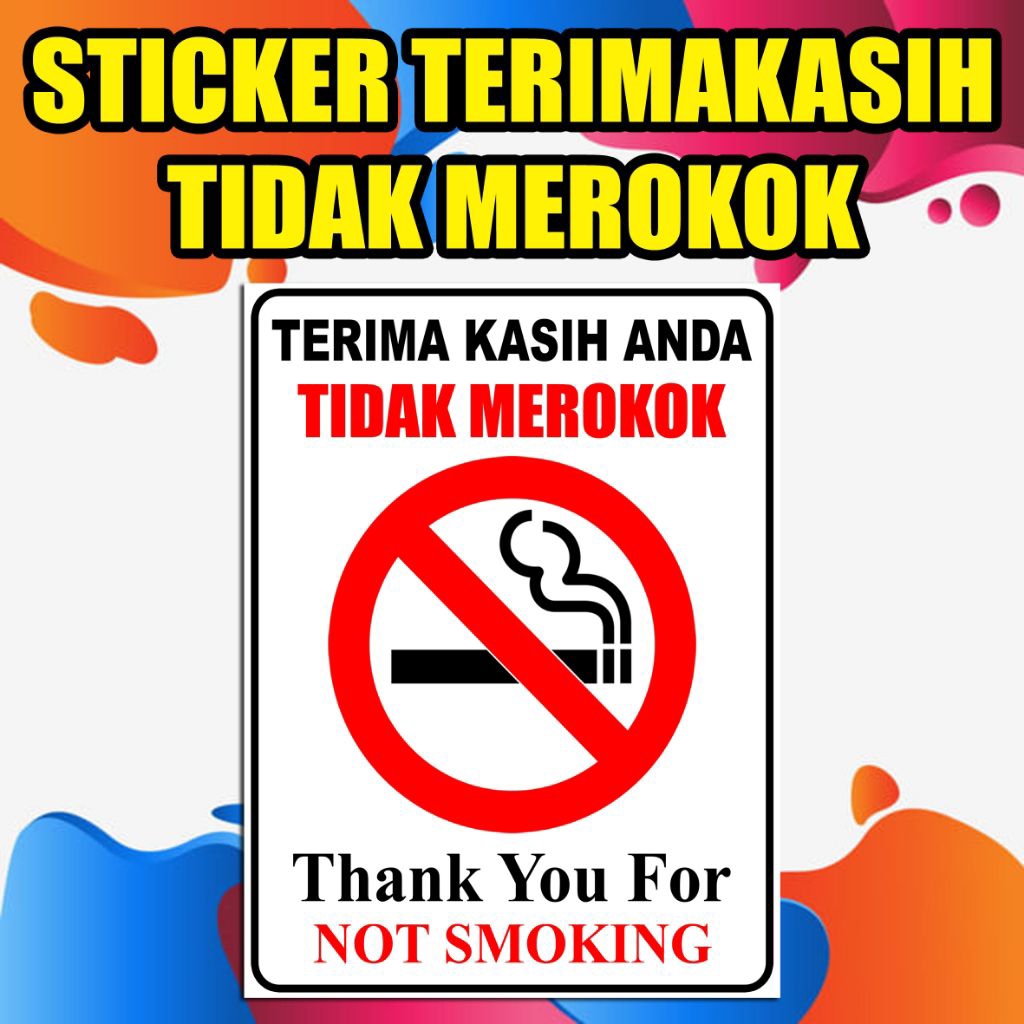 

STICKER TERIMAKASIH TIDAK MEROKOK