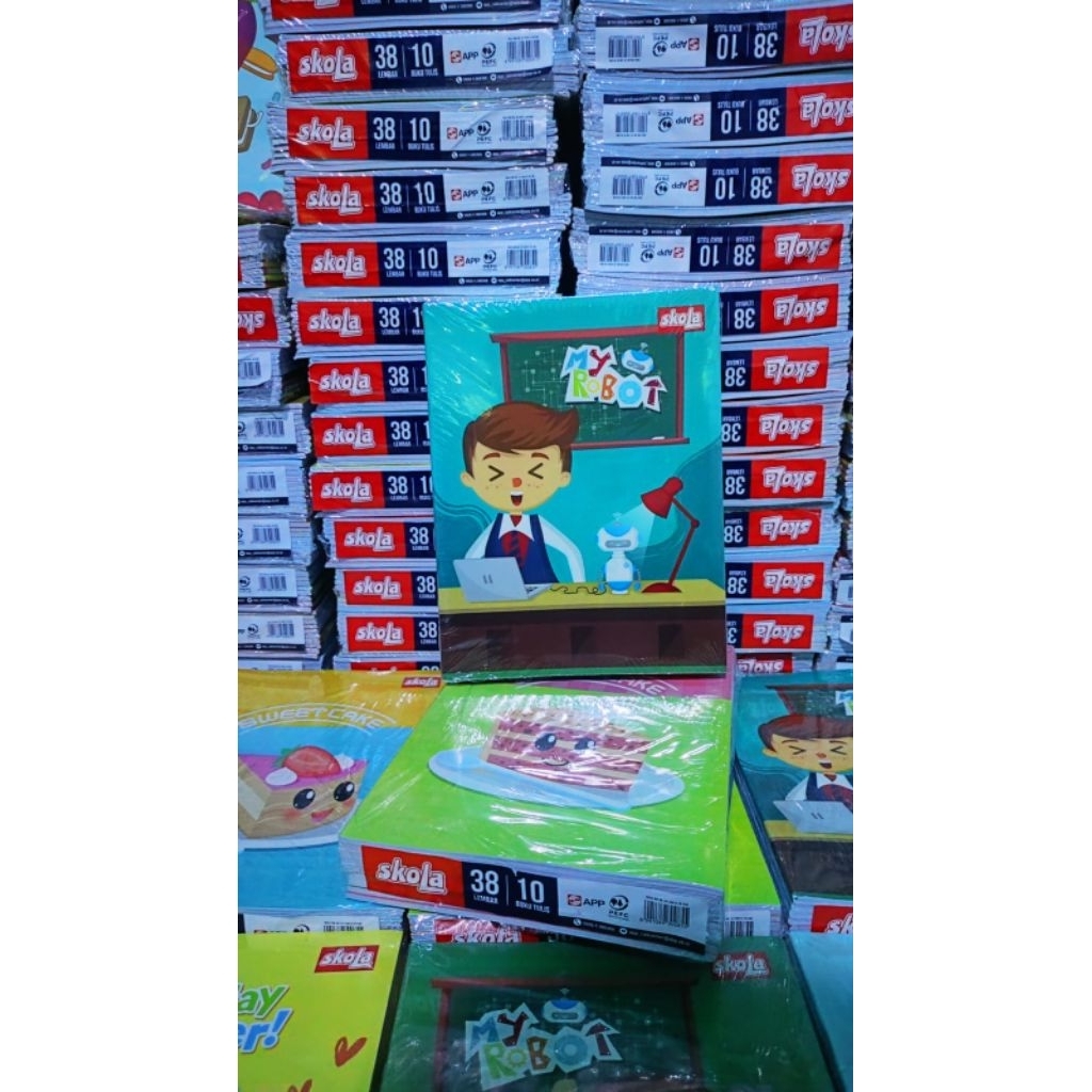 

buku skola isi 38 lembar jual 1 pack isi 10 buku