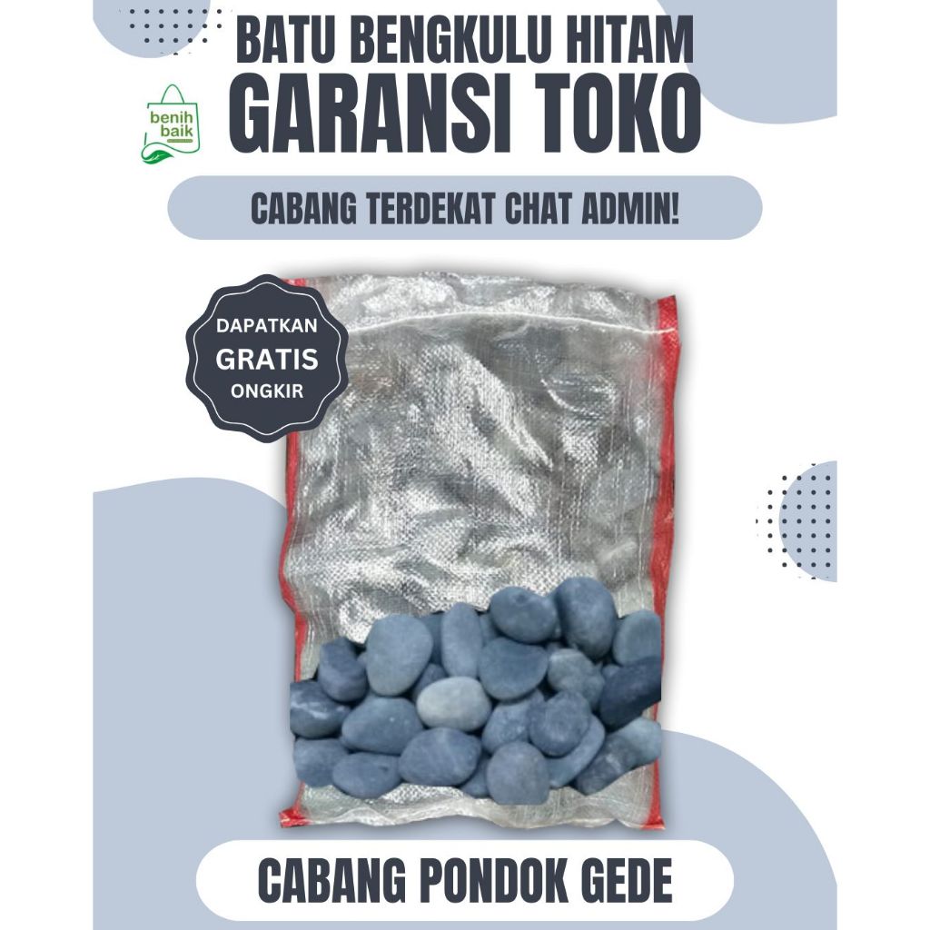 Batu Hitam Bengkulu 1 Karung (Batu Alam Koral Hias Taman)