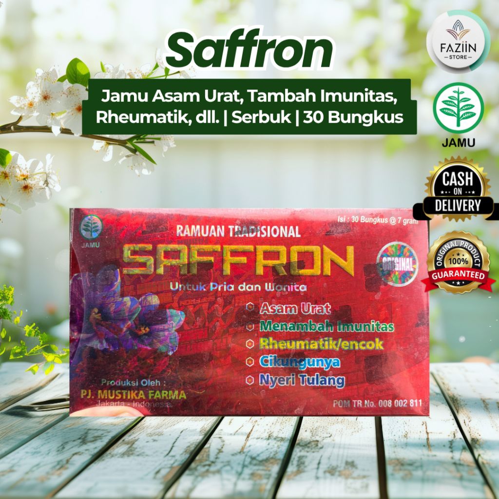 

Jamu Herbal Saffron Serbuk Untuk Asam Urat Dan Imunitas Tubuh