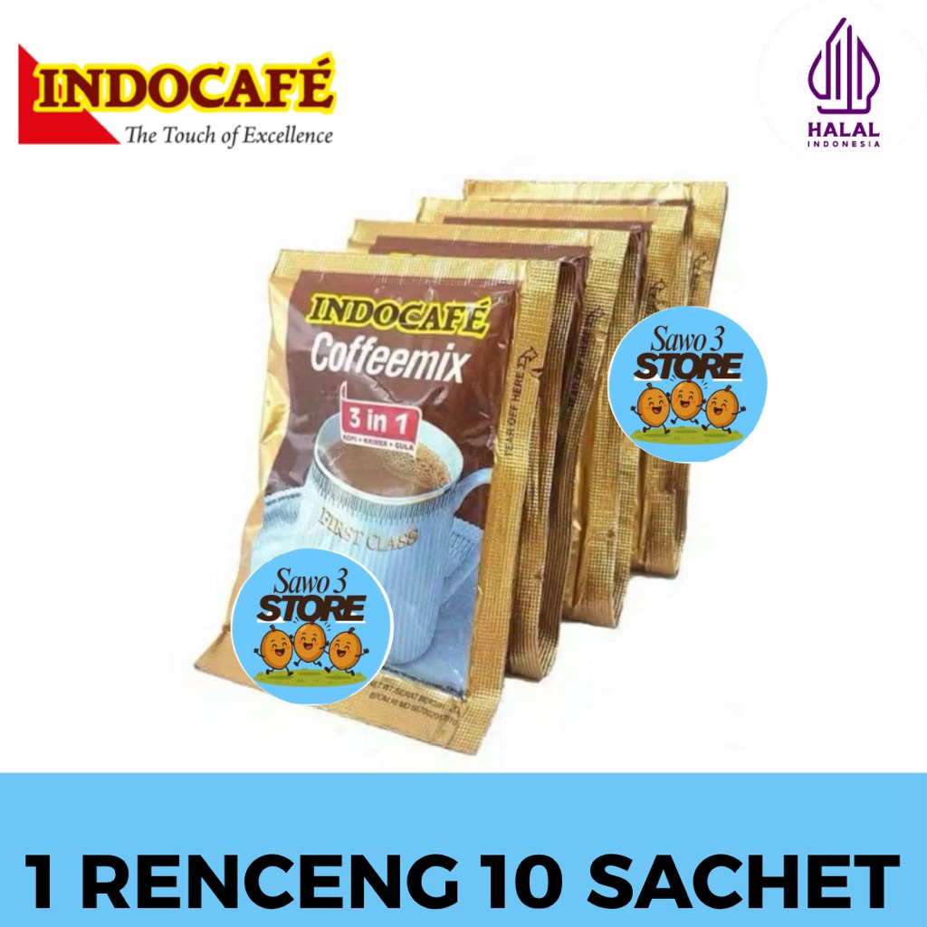 

INDOCAFE COFFEMIX 1 RENCENG 10 SACHET / INDOCAFE COFFEMIX 3 in 1 10x20gr