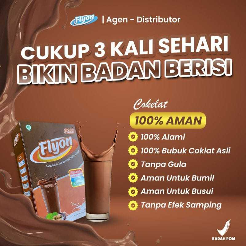 

Diskon BAR BAR!!! Susu FLYON Susu Penggemuk Badan Rasa Coklat Menambah Nafsu Makan