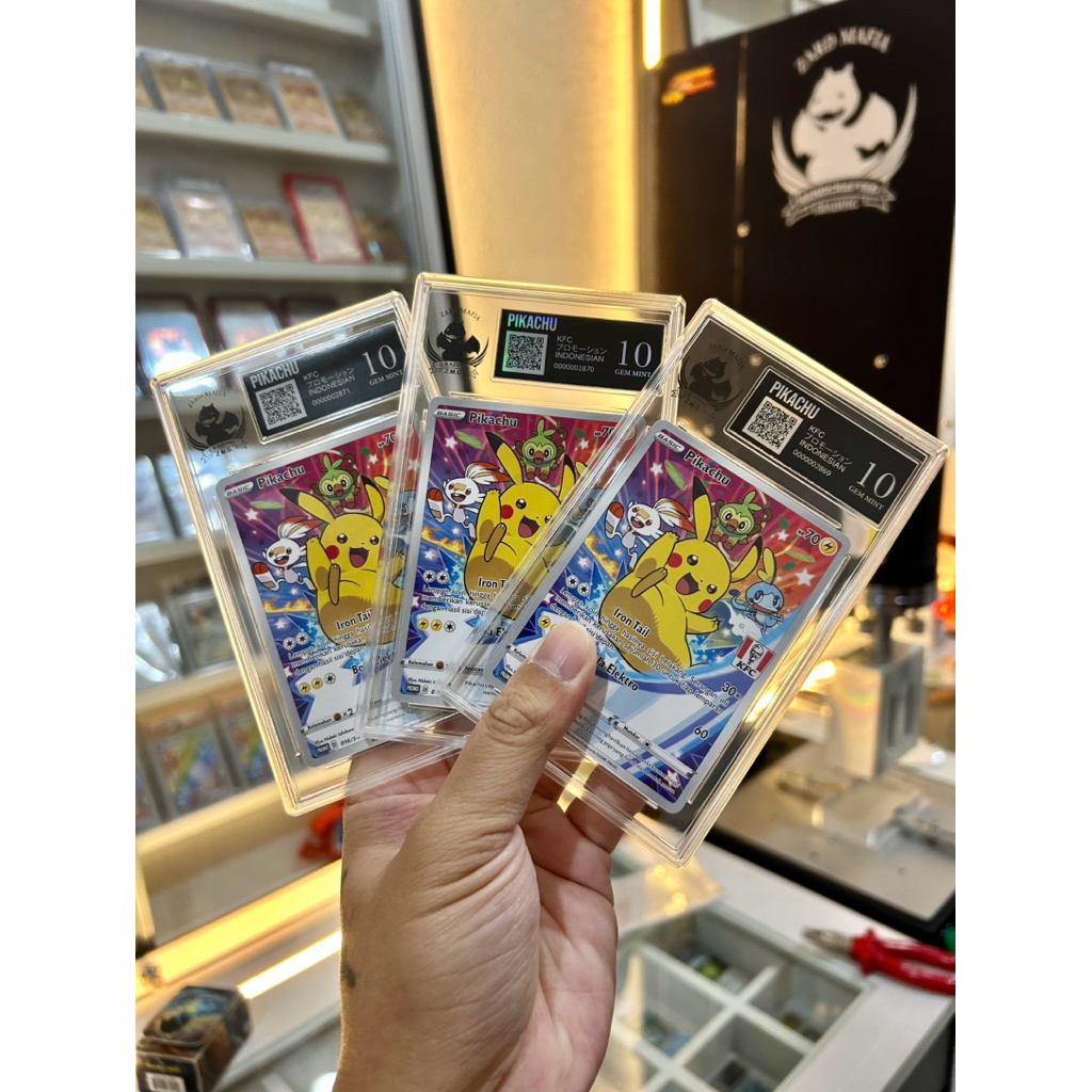 Pikachu KFC 1 kartu ZMG Graded 10 POKEMON tcg card set Indonesian NON (japan english box sr hr sar c