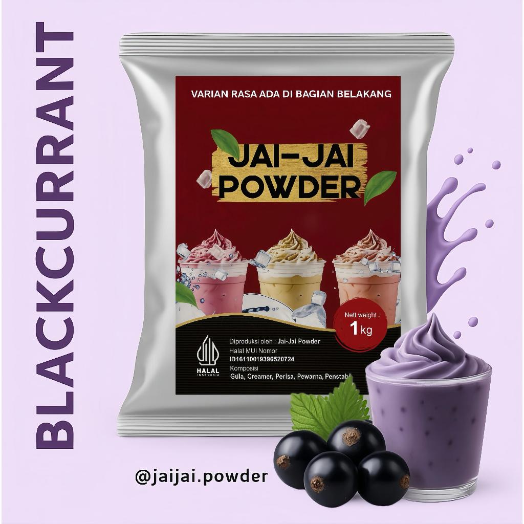 

Bubuk Minuman 250gr - Blackcurrant - Jai Jai Powder