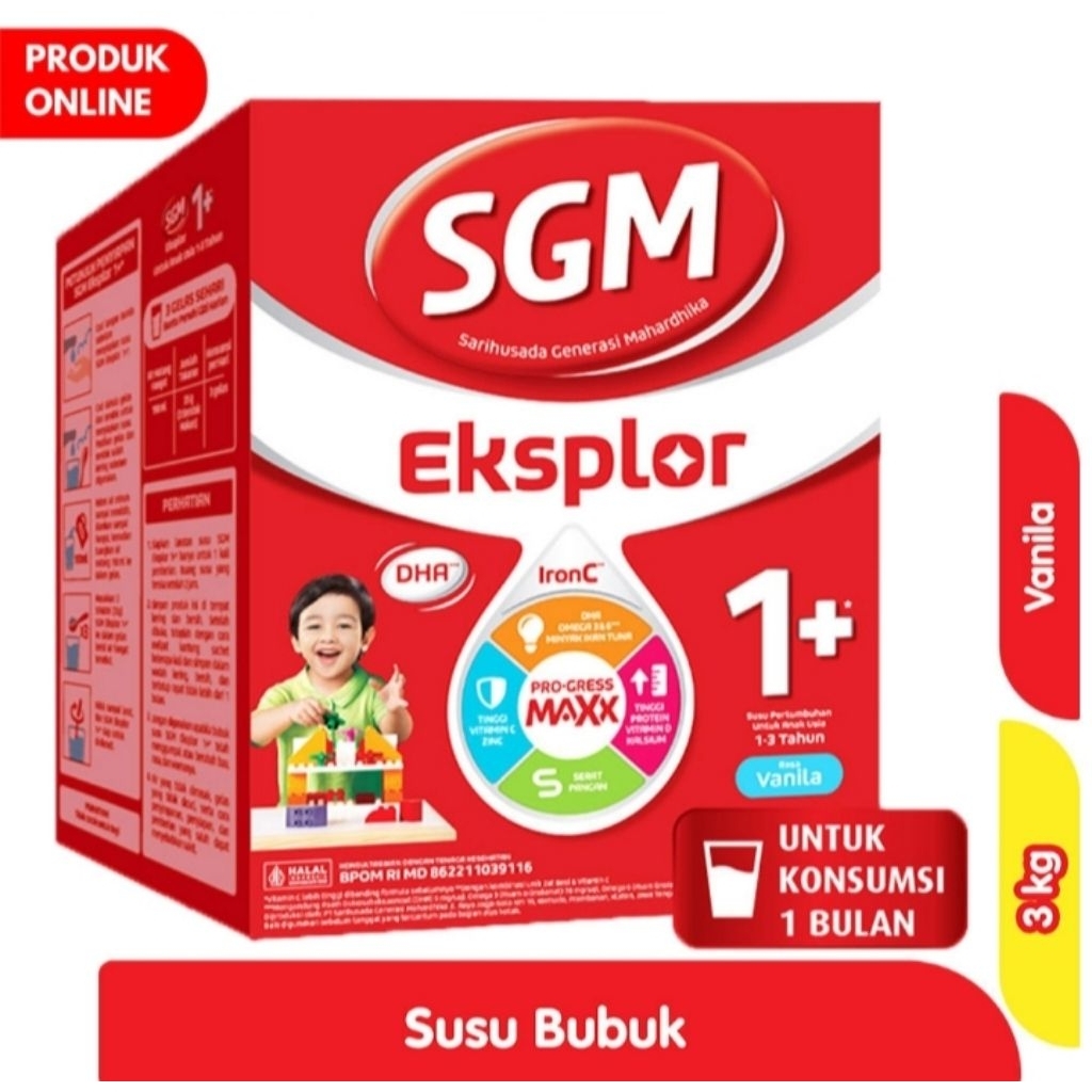 

SGM Eksplor 1+ IronC Susu Bubuk Pertumbuhan Anak Vanila 3 kg