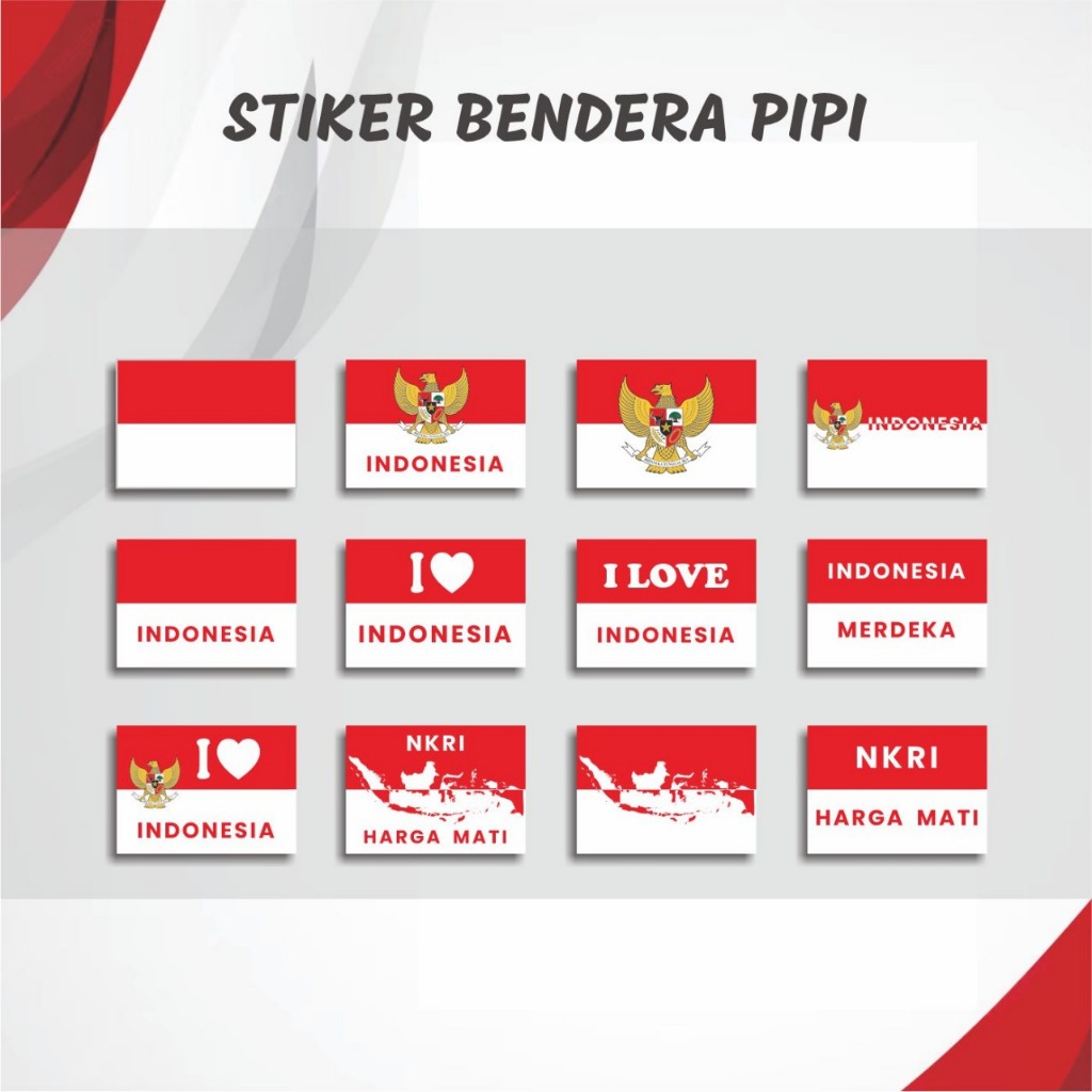 

Stiker Bendera Pipi Anti Air (12 PCS) Ukuran 3,5x2,5 CM Bahan Mengkilap dan mudah ditempel