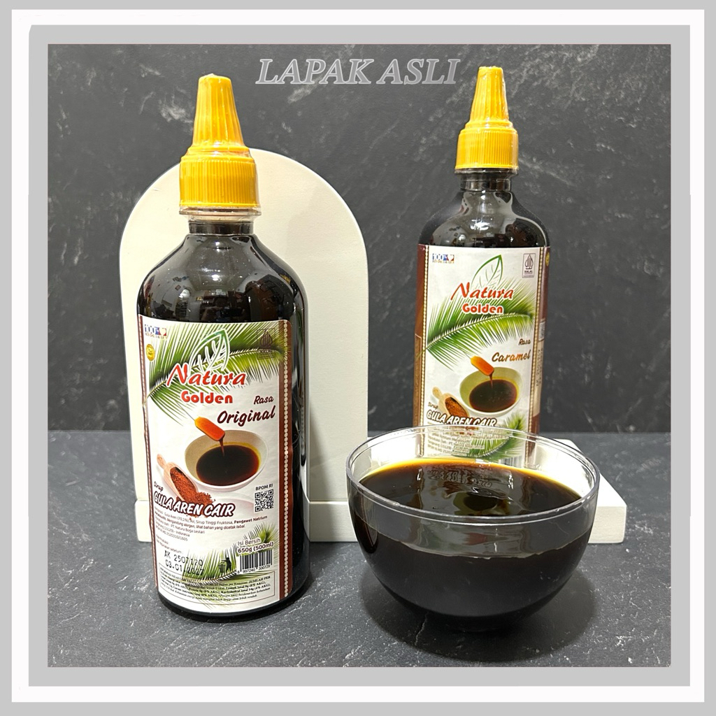 

Gula Aren Cair Asli 500ml Natura Golden