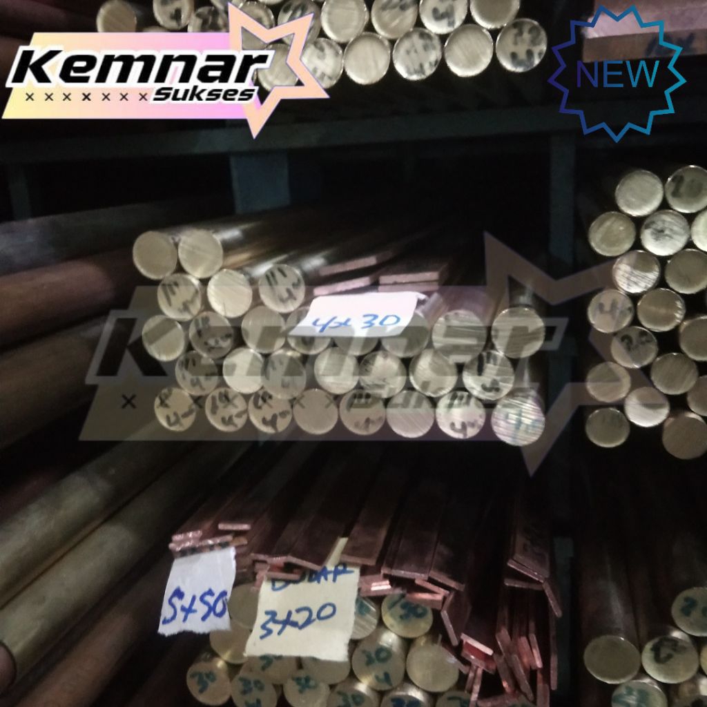 As kuningan diameter 22mm x 100mm-As kuningan