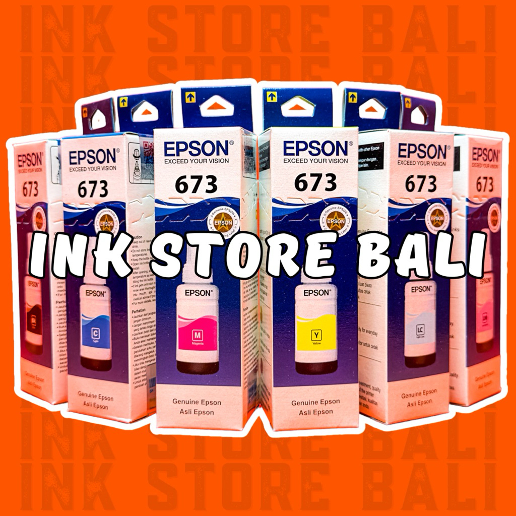 KEMASAN BARU TINTA EPSON 673 UNTUK PRINTER EPSON L800 | L805 | L810 | L850 | L1800