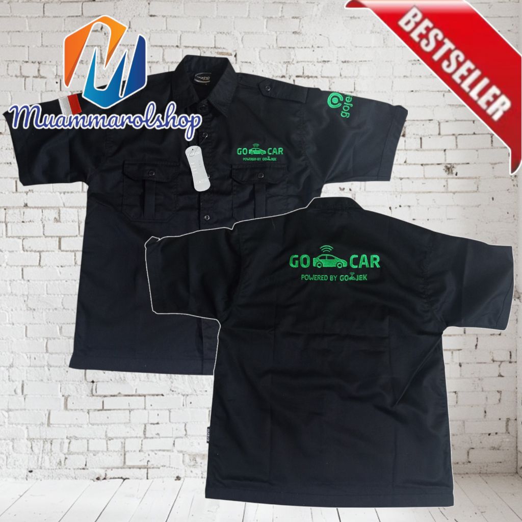 kemeja gocar kemeja seragam gocar