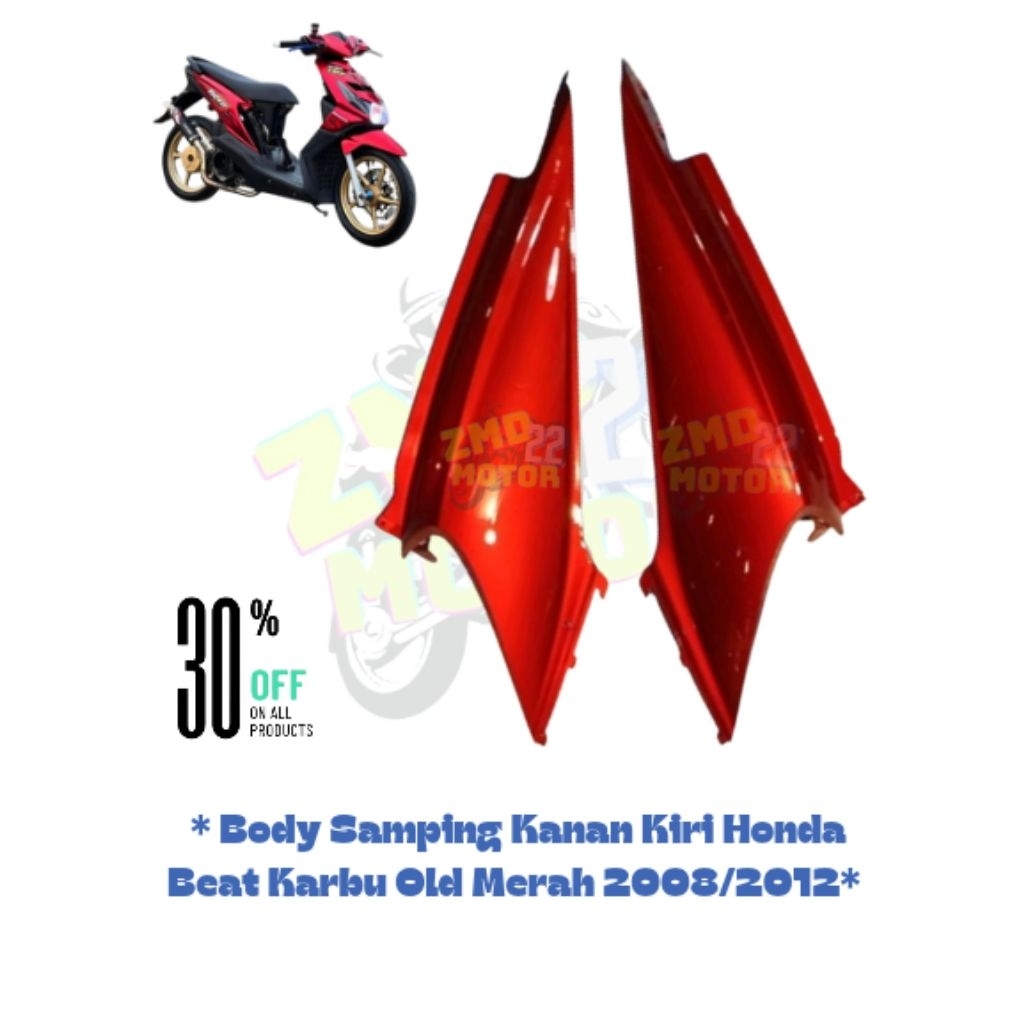 BODY BELAKANG HONDA BEAT KARBU OLD TAHUN 2008/2012 MERAH // BODY BELAKANG BEAT KARBU OLD