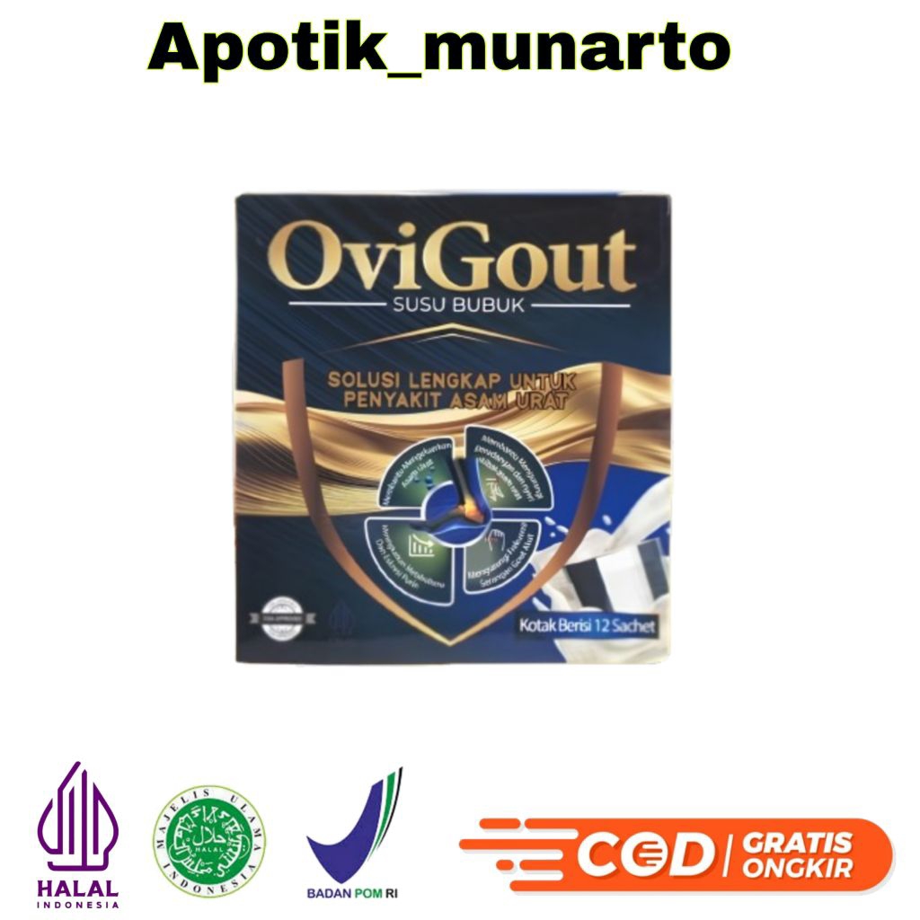 

OVIGOUT MILK SUSU ASLI ORIGINAL OBAT ASAM URAT NYERI SENDI KOLESTROL