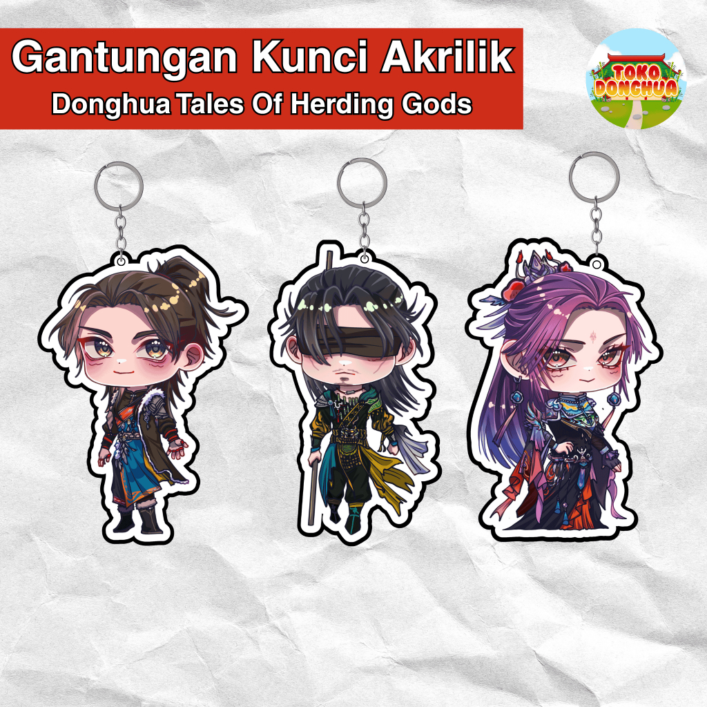 TokoDonghua - Gantungan Kunci Akrilik Karakter Donghua TOGS / TOGS Chacter Acrylic Keychain