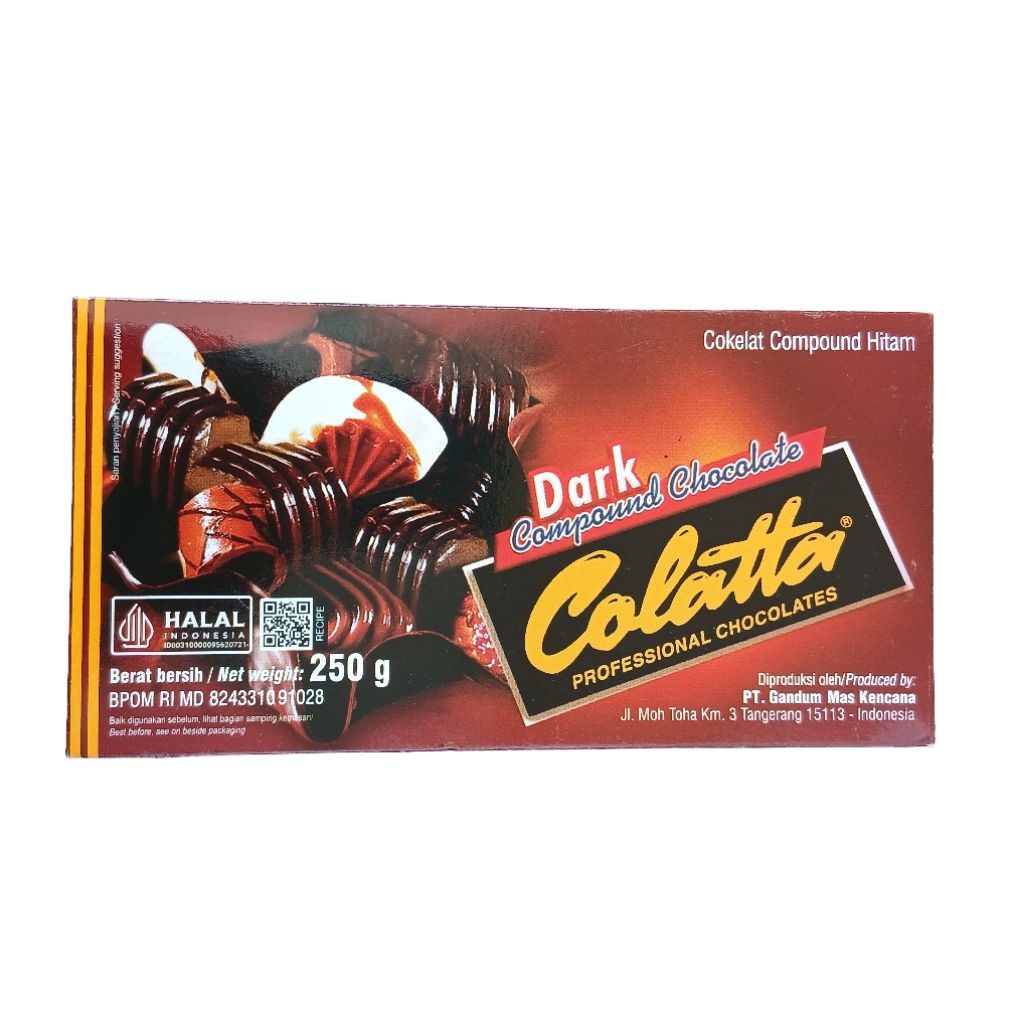 

Colatta Dark Compound Chocolate 250gr - Coklat Batang 250 gr