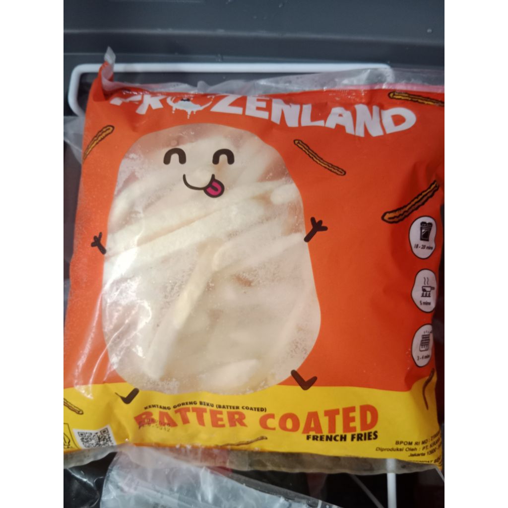 

Kentang goreng FROZENLAND kentang beku frozen butter coated 500gr