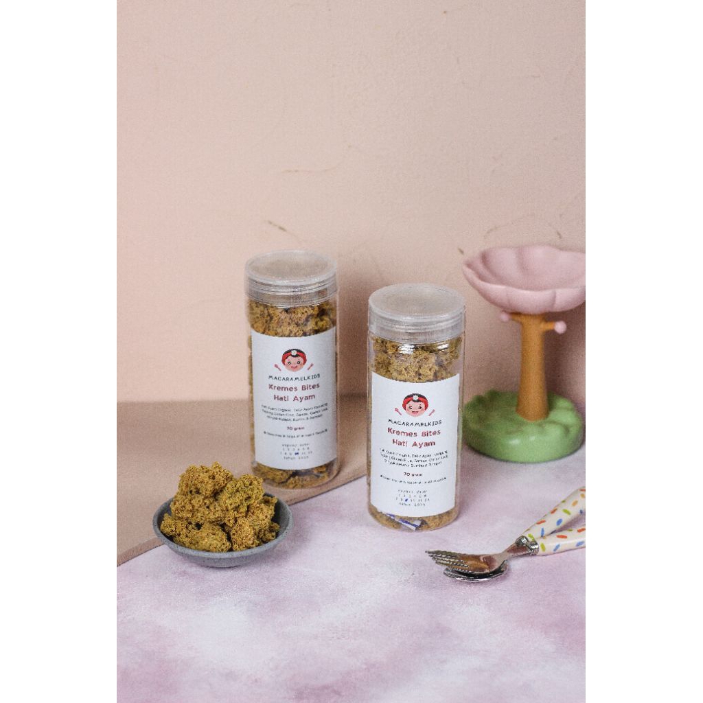 

Macaramelkids Kremes Bites Hati Ayam
