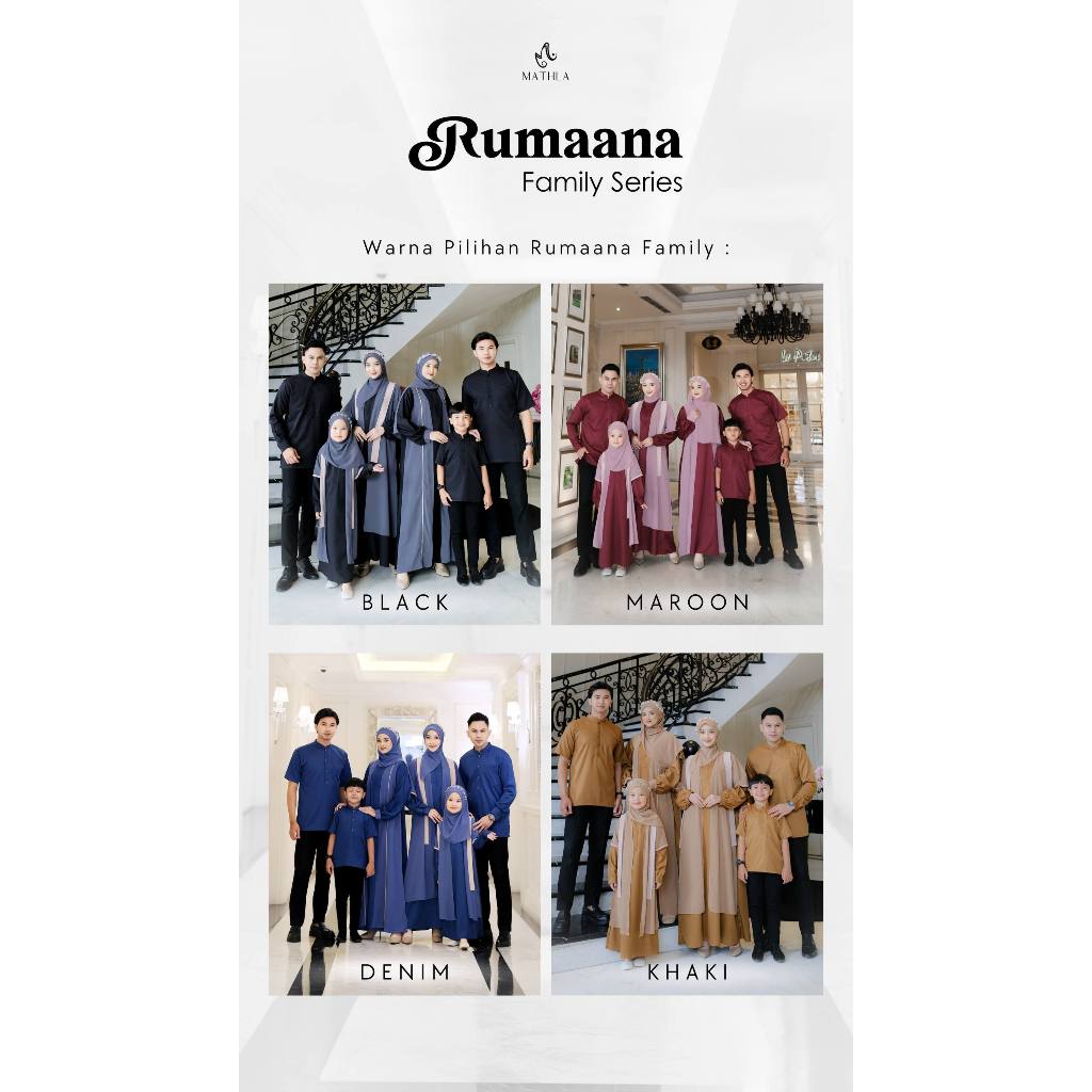 SARIMBIT RUMAANA FAMILY SERIES BY MATHLA (PRE ORDER)