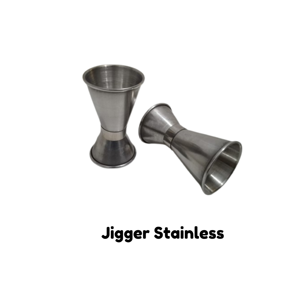 Jigger Stainless Steel – Alat Takaran Minuman / Cocktail Measure untuk Bar & Dapur