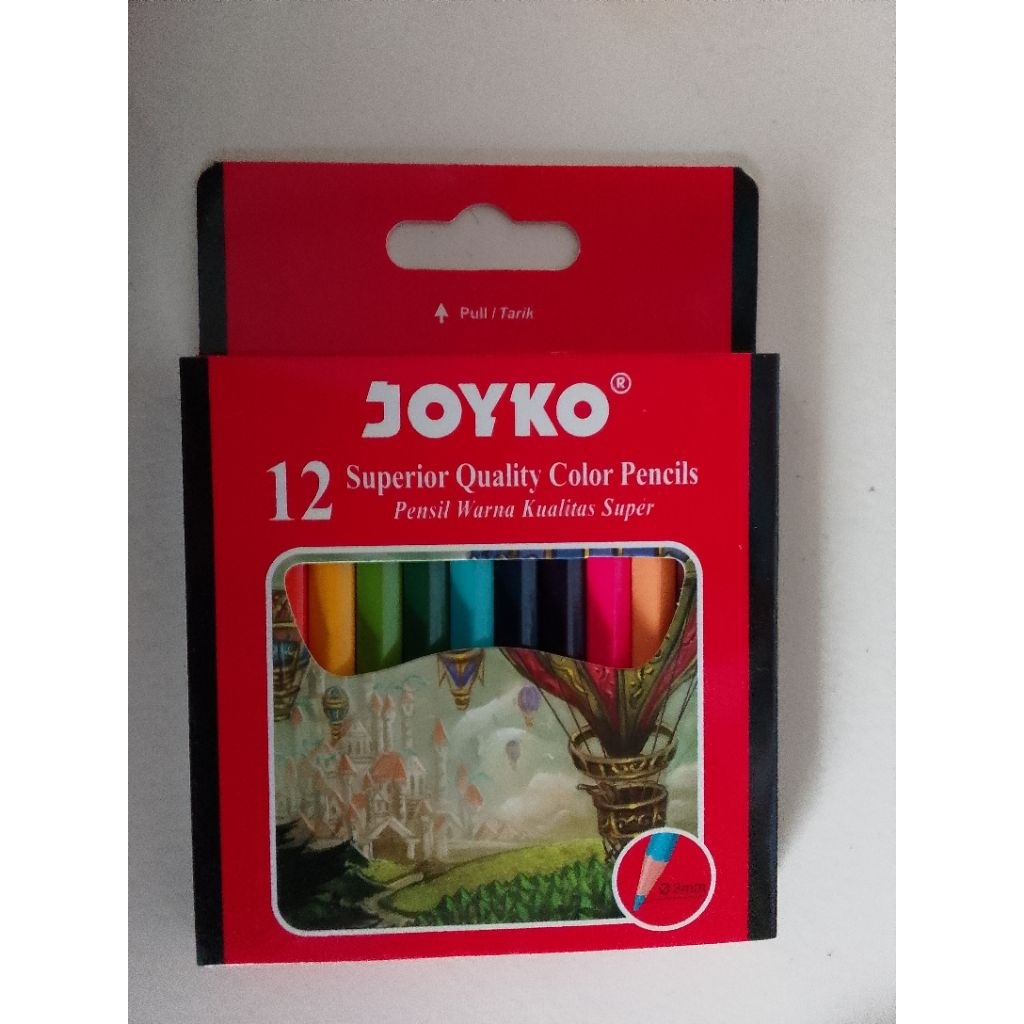 

pensil warna kecil 12pcs merk joyko hrga satuan 10000