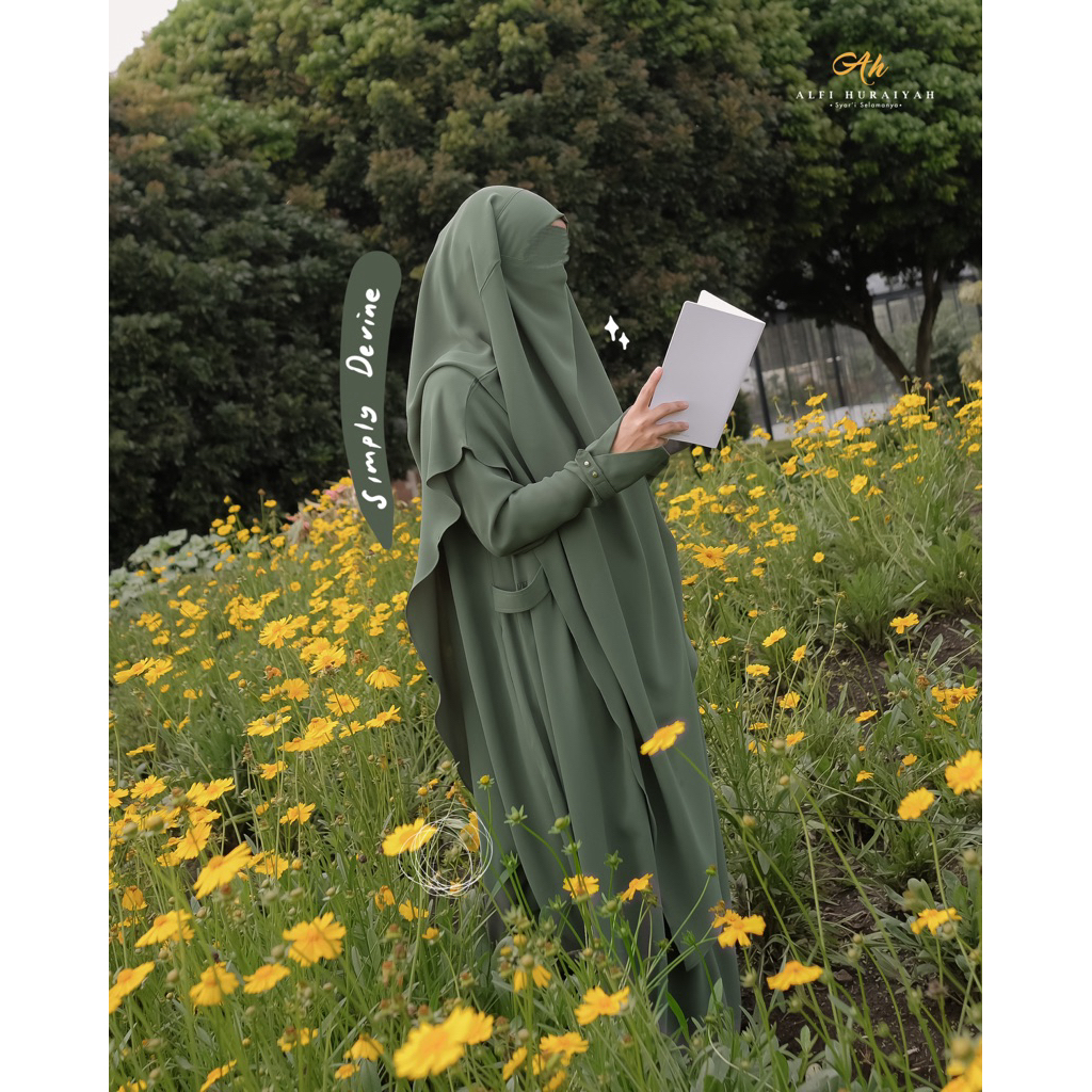 Khimar Plain Reborn by Alfi Huraiyah (tanpa gamis)