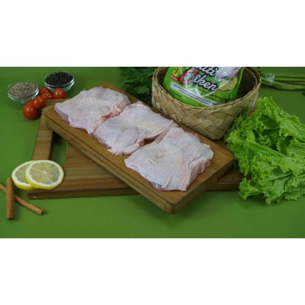

Fillet Paha Boneless Paha Skin On/Dengan Kulit HealtiCiken Ayam Probiotik