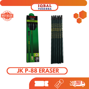 

PENSIL JOYKO ERASER 2B P-88/1PAK PENSIL OSI 12 PCS Stationery Pencil MURAH Kayu