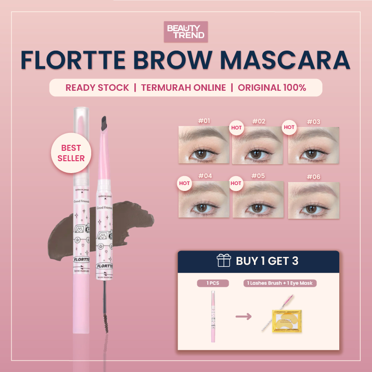 [READY ORI] Flortte Eyebrow Pencil Flortte Good Friends Club Eyebrow Pencil Flortte Browcara