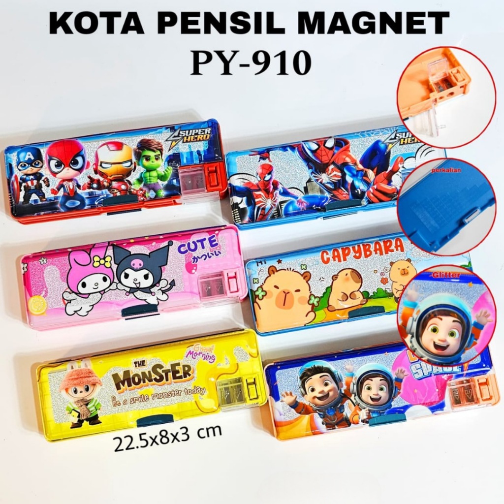 

GG Kotak Pensil Magnet 8x23 Gliter/KIlap Tipe A Tempat Pensil / Pensil Case/Tepak