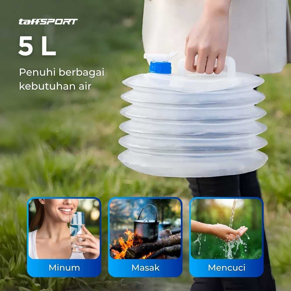 GL Jerigen Kantong Air Lipat Foldable Camping Water Storage Plastik PE