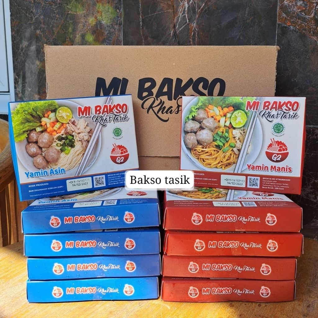 

Paket 10pcs Bakso G2 Yamin Manis/ Yamin Asin/ Mix