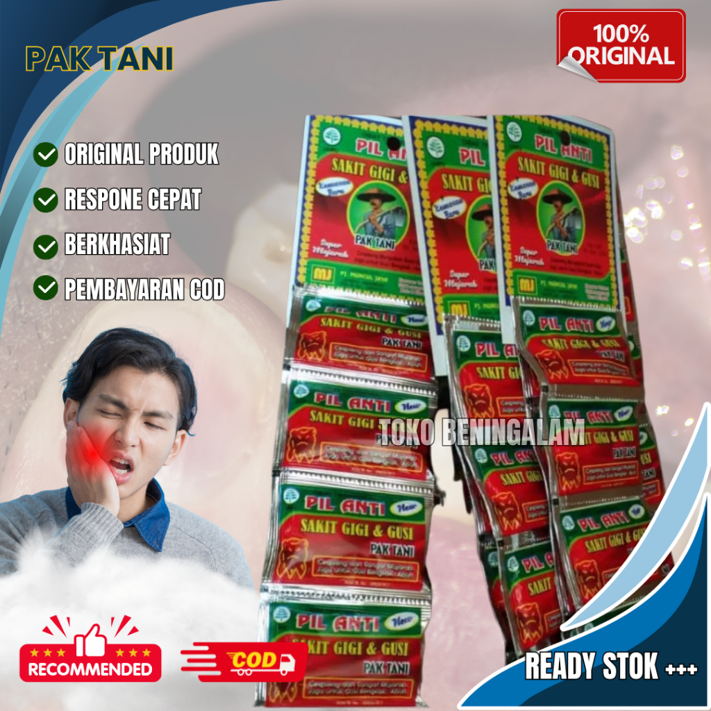 

Pil Pak Tani Sakit Gigi Kemasan Merah Original