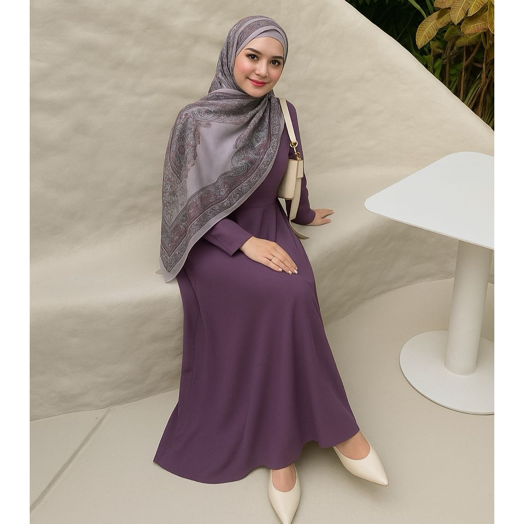 Pashmina/ hijab premium material: LAYLA (Soft Purple)