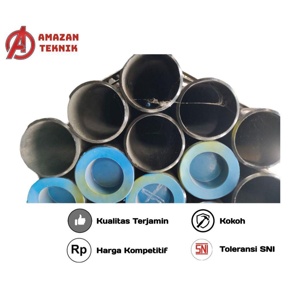Pipa Besi Seamless SCH 40 - Pipa Hitam Las Tanpa Sambungan - Amazan Teknik 2" - 5"