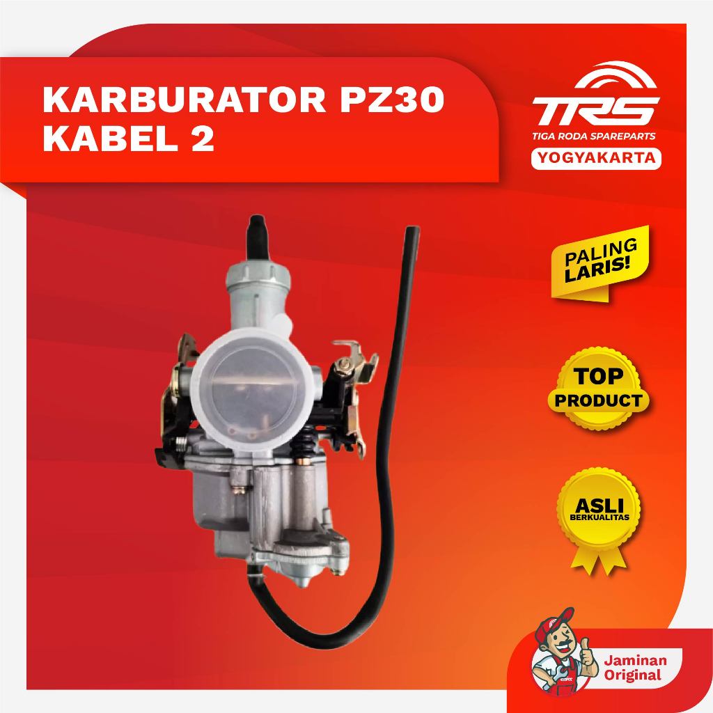 TRS Karburator Pz30 Pz 30 Kabel 2 Motor Roda Tiga Nozomi Azabu Happy Perkasa Spareparts Original TRS