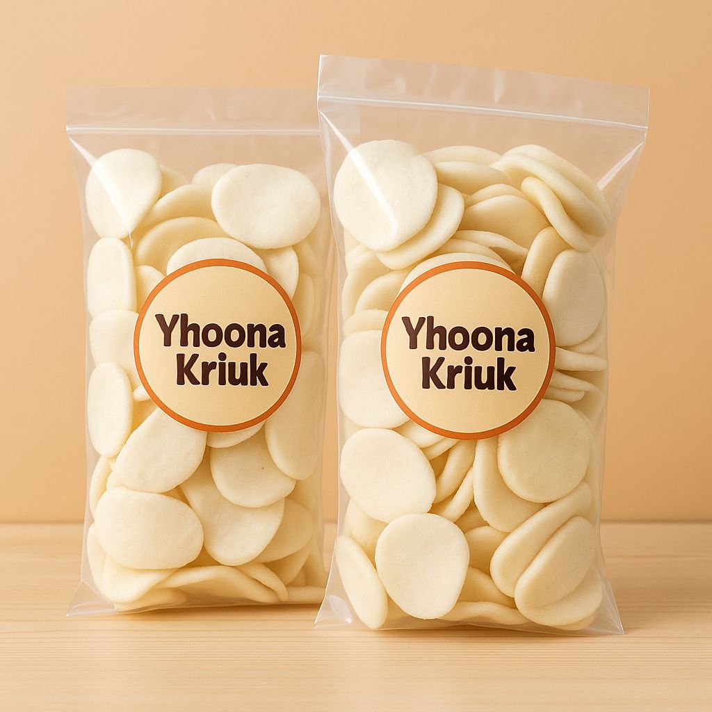 

kerupuk palembang kancing besar isi kemasan 250g.