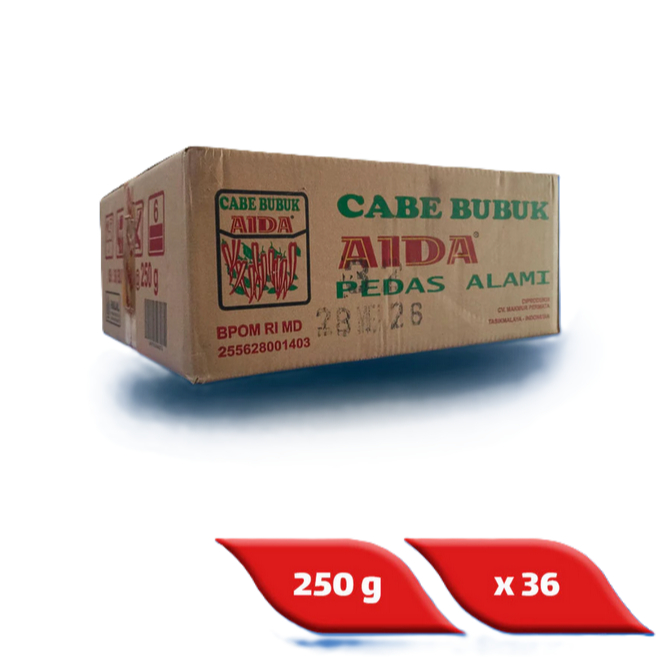 

Aida Cabe Bubuk 250gr 1box (250gr x 36 pcs)