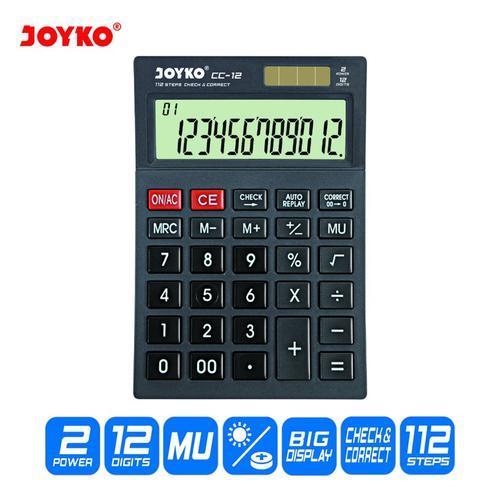 

Calculator Kalkulator Joyko Cc-12 12 Digits Check Correct
