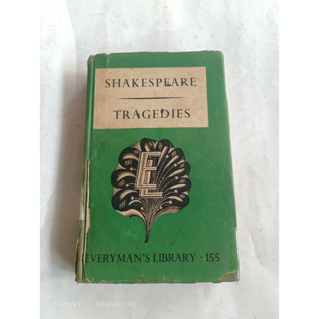 BUKU LAWAS EDISI BAHASA INDONESIA SHAKESPEARE TRAGEDIES EVERYMAN'S LIBRARY