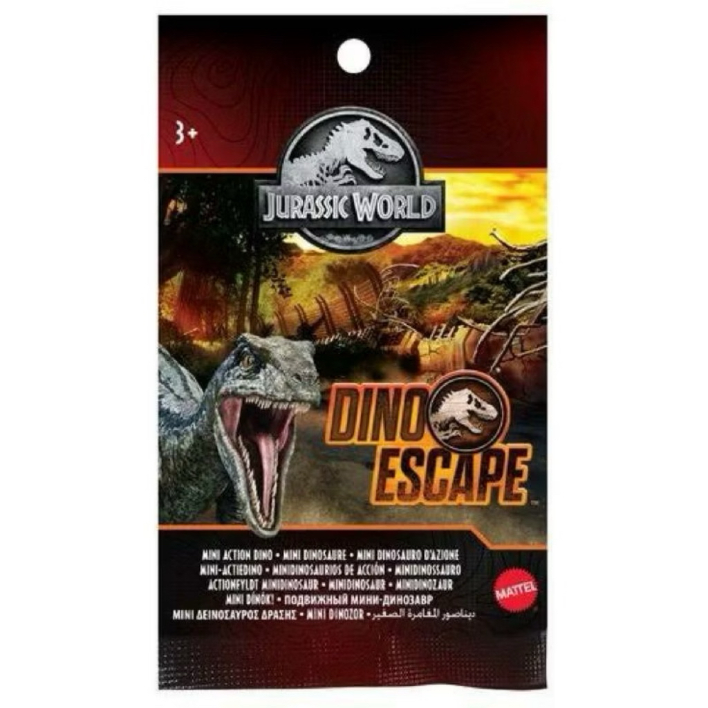 Jurassic World Mainan anak Mini Action Dino Escape from Mattel 100% Original