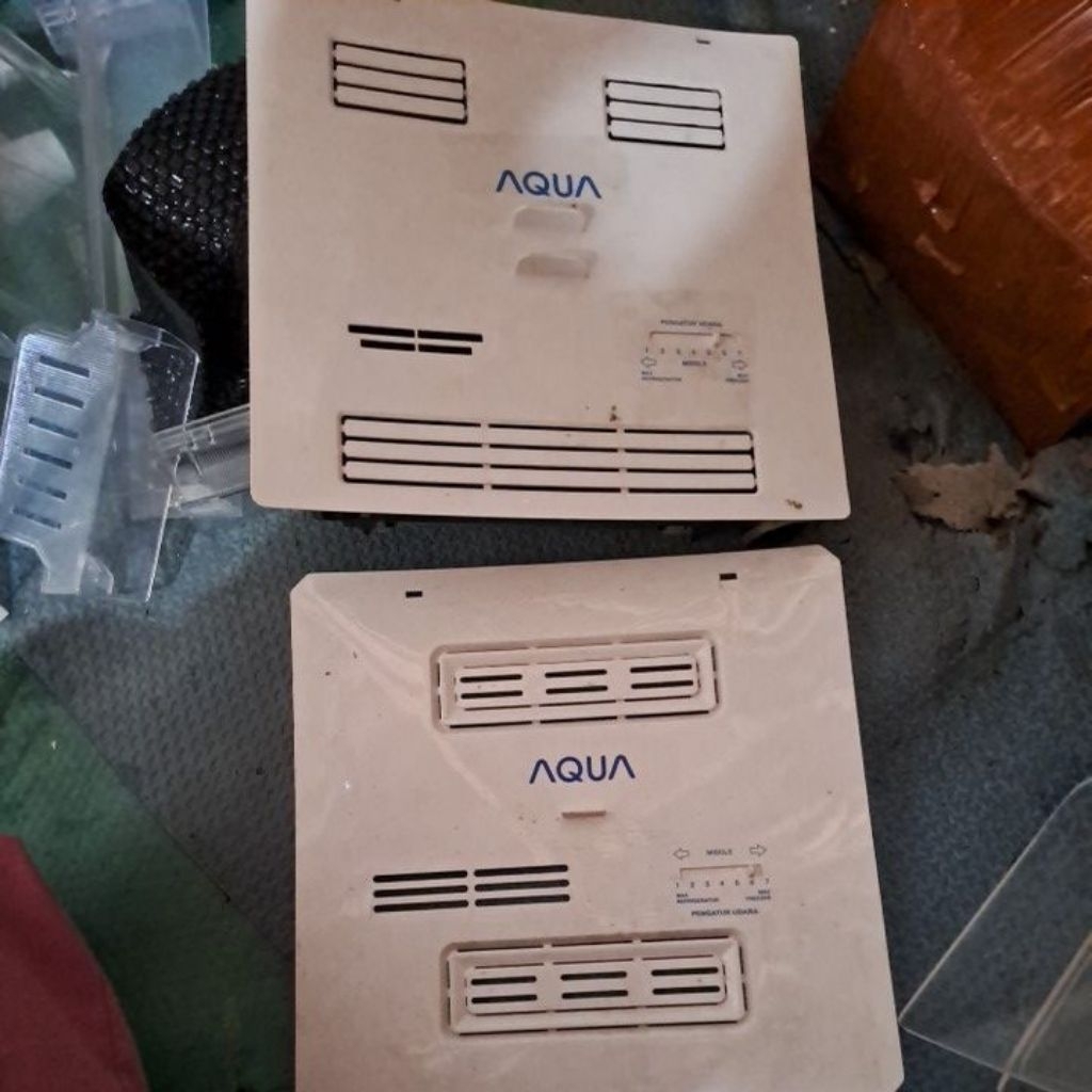 cover freezer bekas kulkas aqua 2pintu