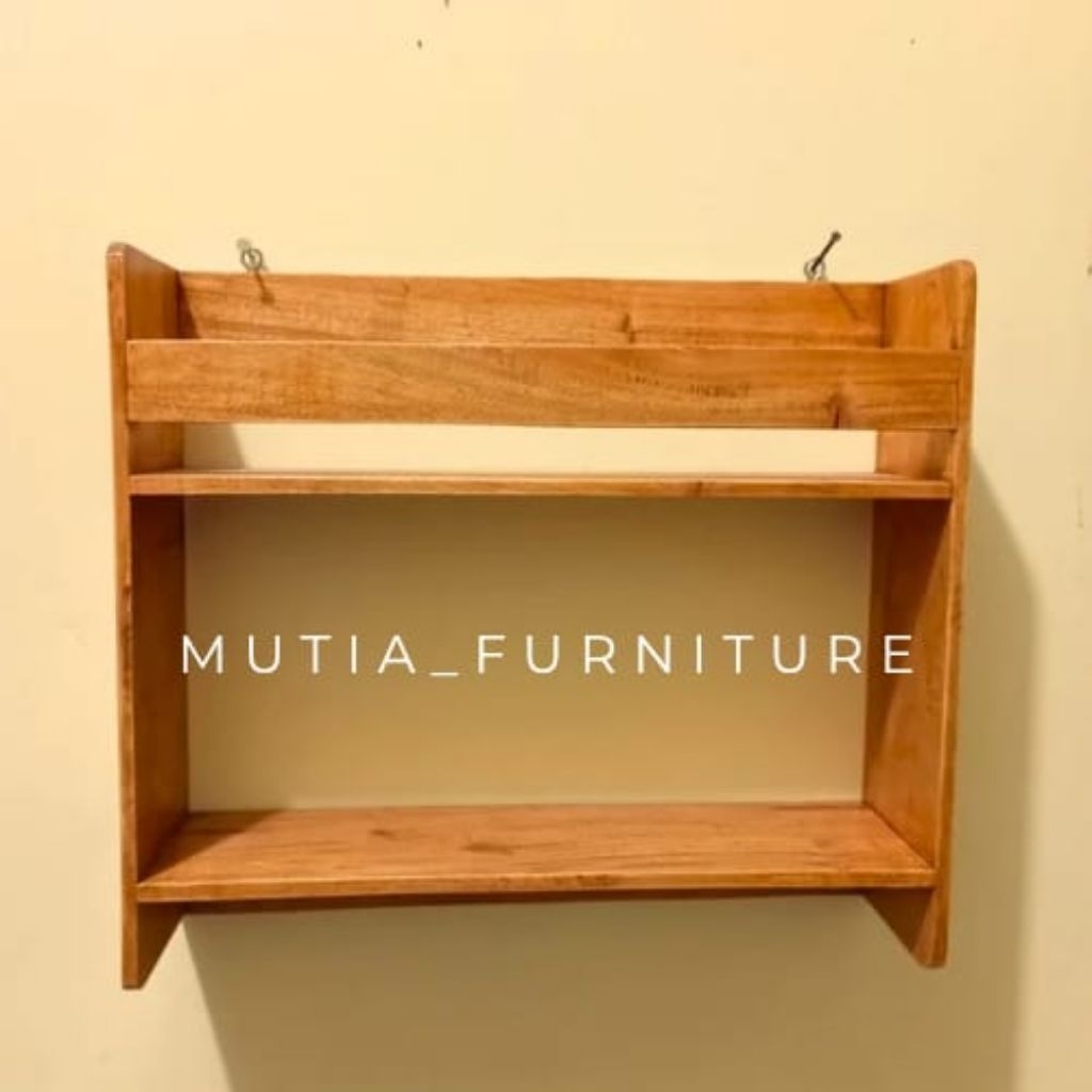 Rak bumbu gantung / rak bumbu kayu serbaguna / rak bumbu minimalis