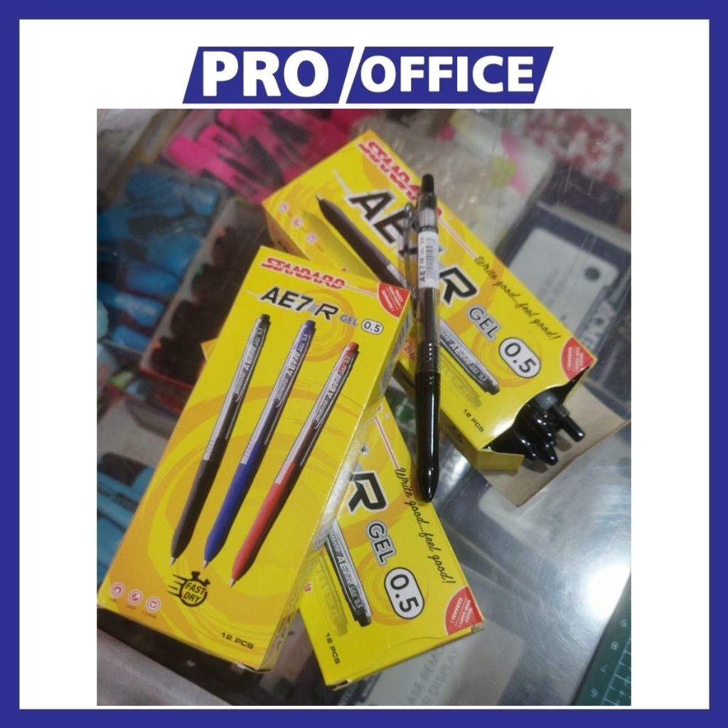 

ProOffice - Standard AE-7R Pulpen Cetrek Hitam (12 Pcs) – Alat Tulis Sekolah & Kantor