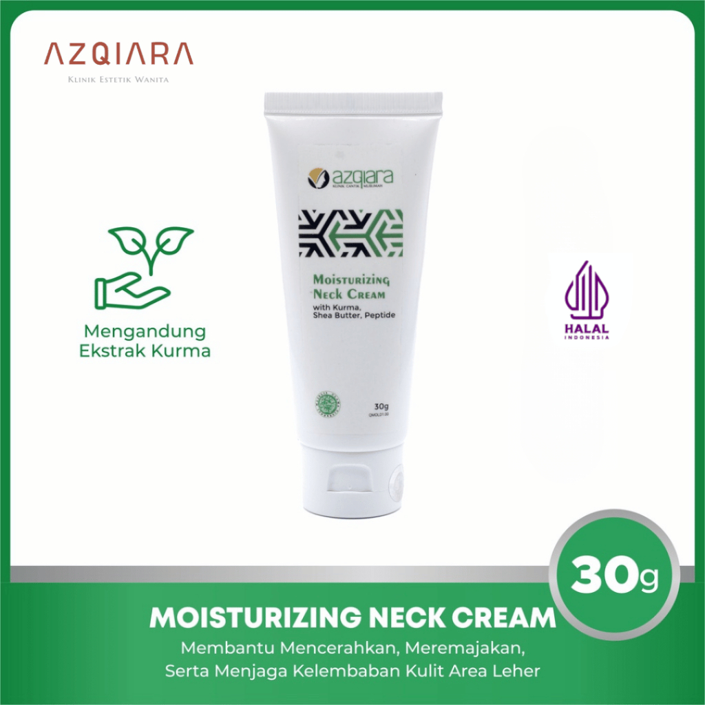 AZQIARA Moisturizing Neck Cream - Krim Leher, .elembabkan & Mencerahkan