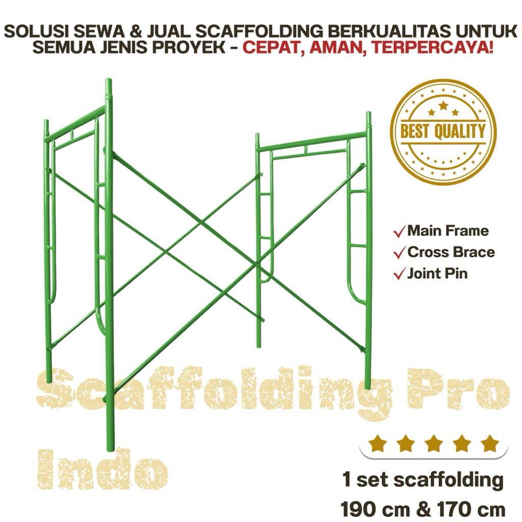 1 SET SCAFFOLDING 170 CM - MERK TM