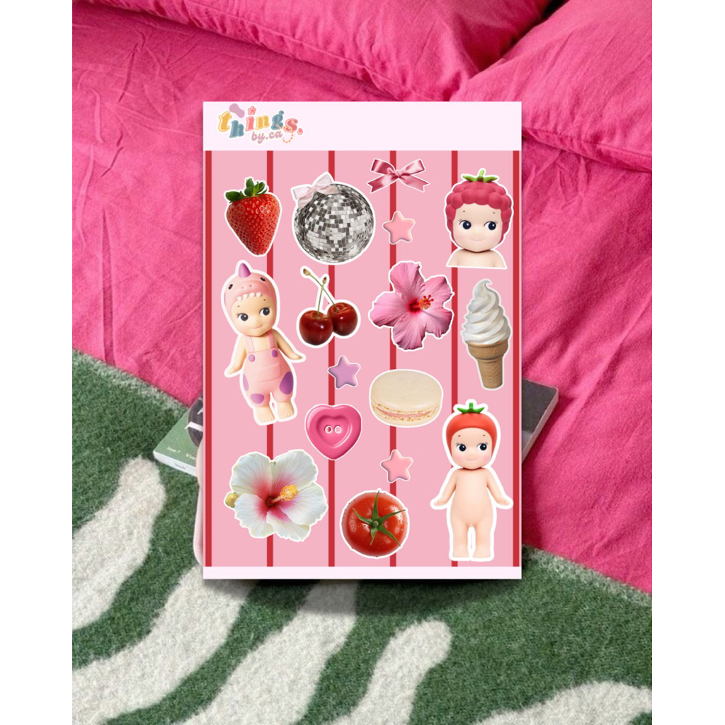 

sticker sheet sonny angel | sticker | caathelabels